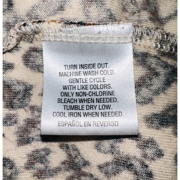 Charter Club Leopard Print Sleeveless Vest Womens Large 75% Cotton 25% Polyester - Picture 4 of 4